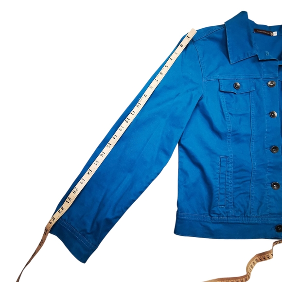 Blue Button-Up Jacket - Picture 8 of 12